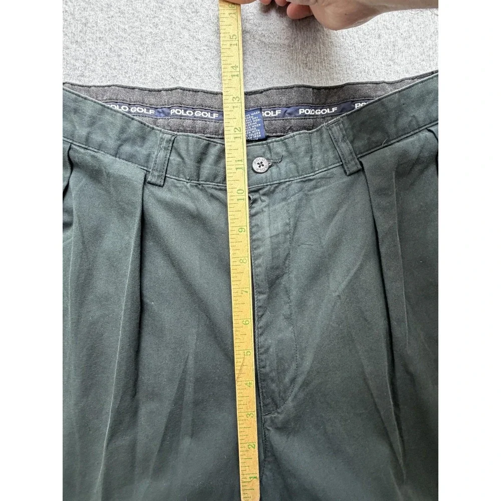 Polo‎ Ralph Lauren Polo Golf Pants Mens 34x30 Green Pleated Classic Fit Chino